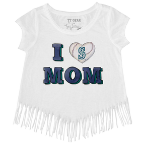Seattle Mariners I Love Mom Fringe Tee