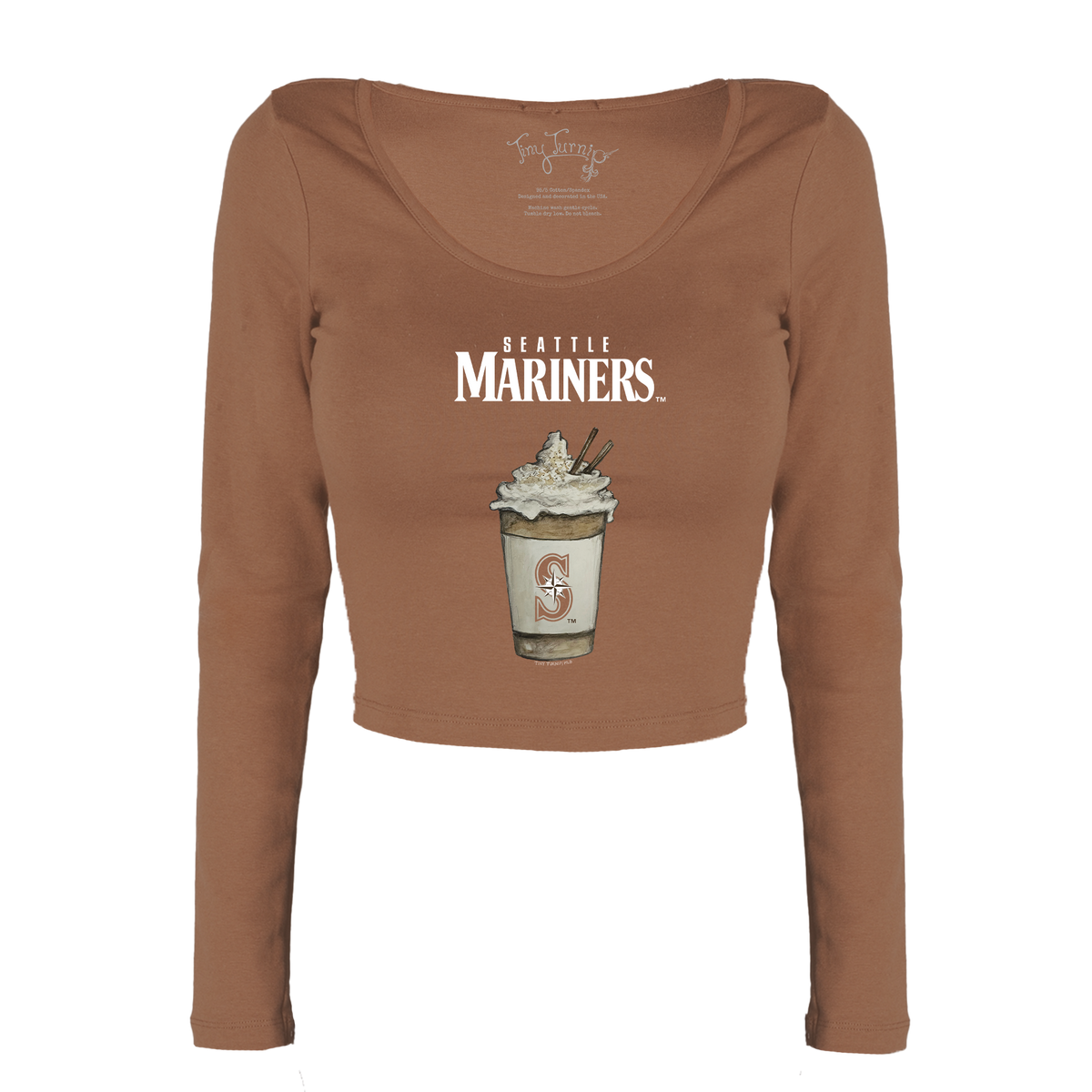 Seattle Mariners Latte Women's Lucy Long Sleeve