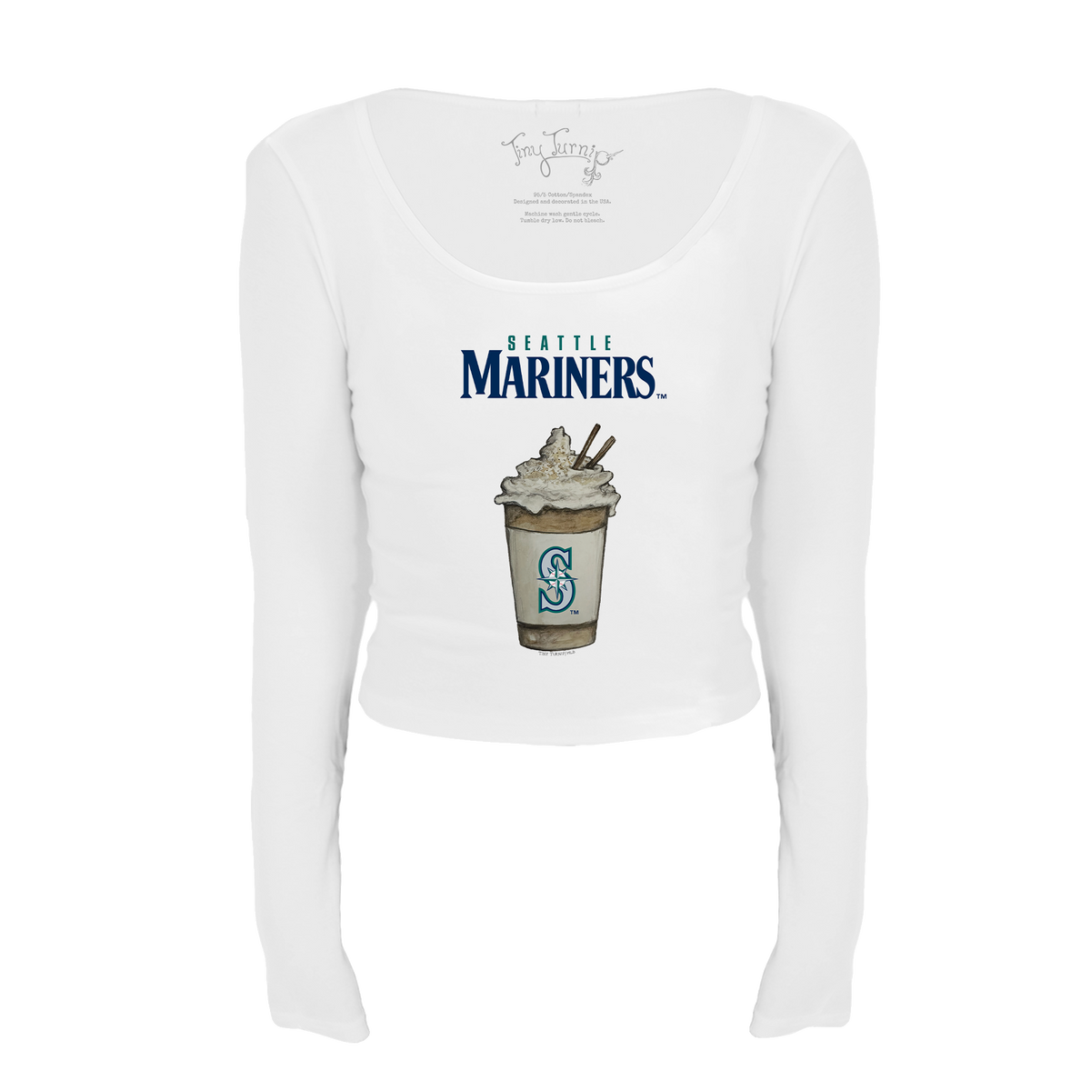 Seattle Mariners Latte Women's Lucy Long Sleeve