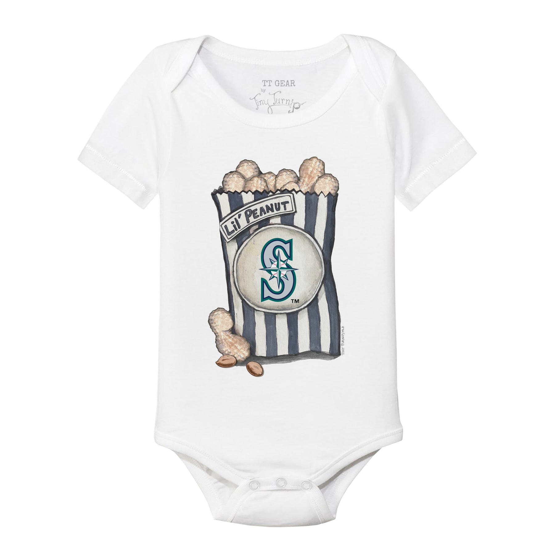 Seattle Mariners Lil' Peanut Short Sleeve Snapper