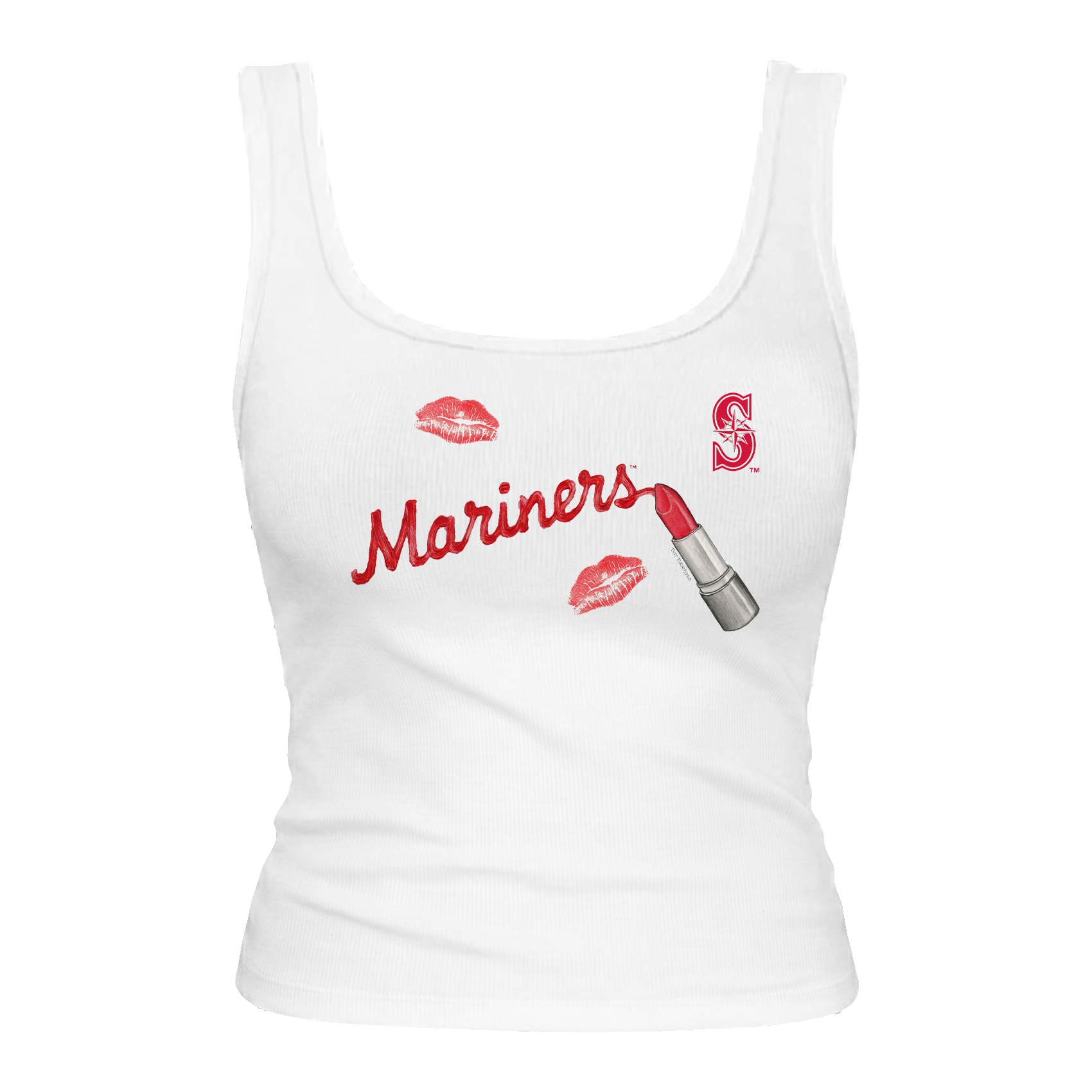Seattle Mariners Lipstick Emmy Tank