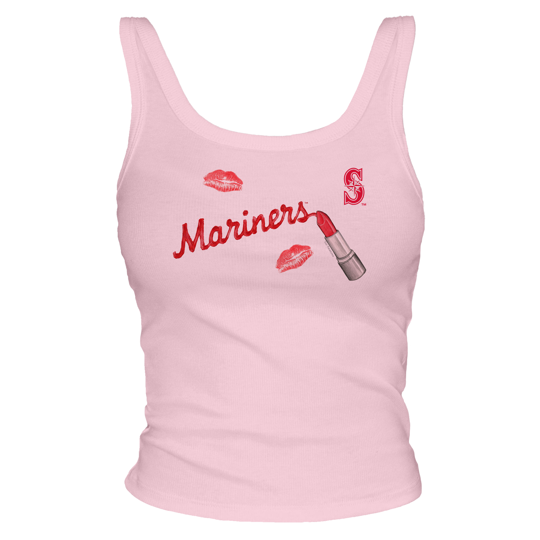 Seattle Mariners Lipstick OG Ribbed Tank - Tiny Turnip