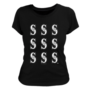 Seattle Mariners Logo Grid Tee Shirt