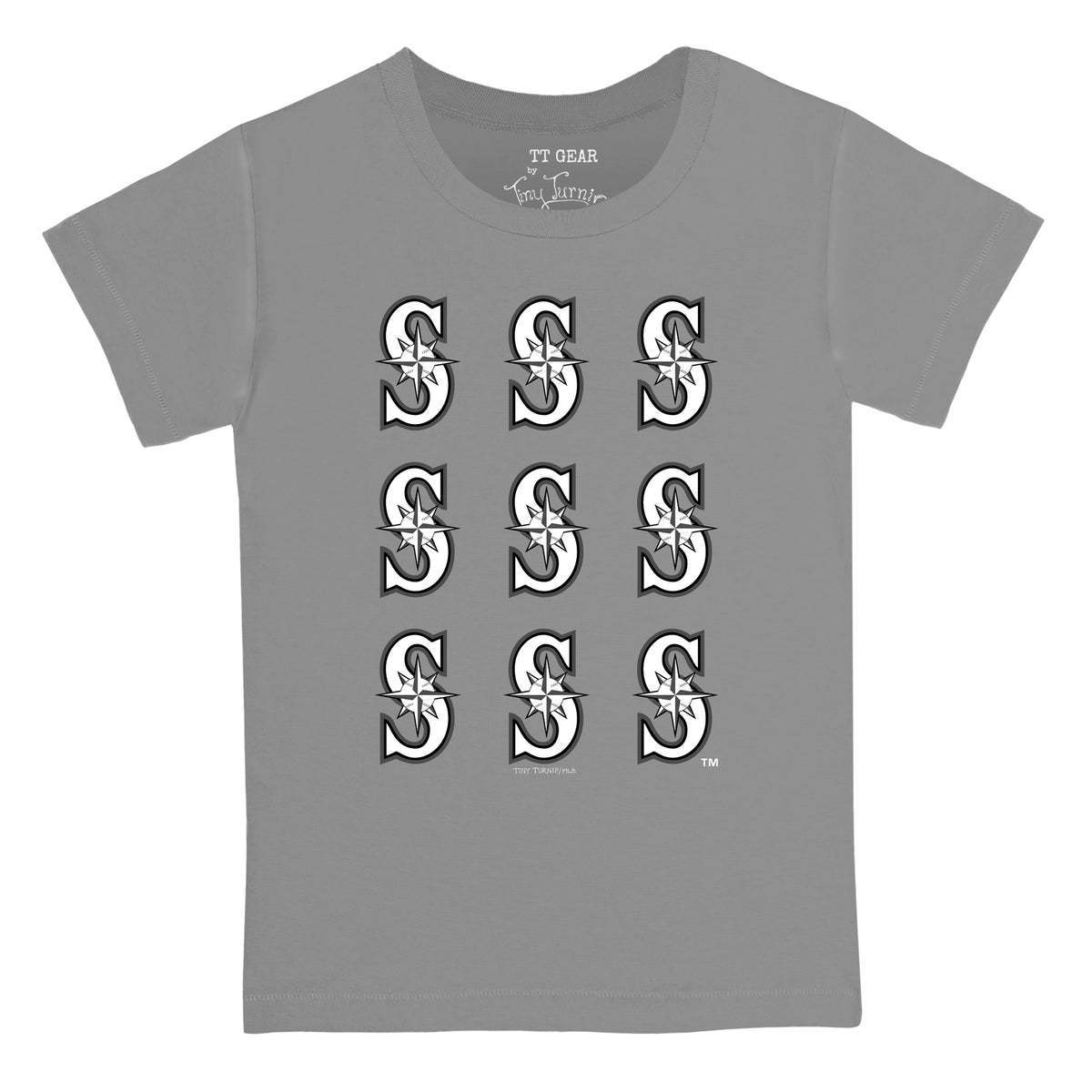 Seattle Mariners Logo Grid Tee Shirt