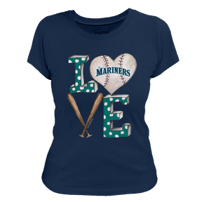 Seattle Mariners Baseball LOVE Tee Shirt