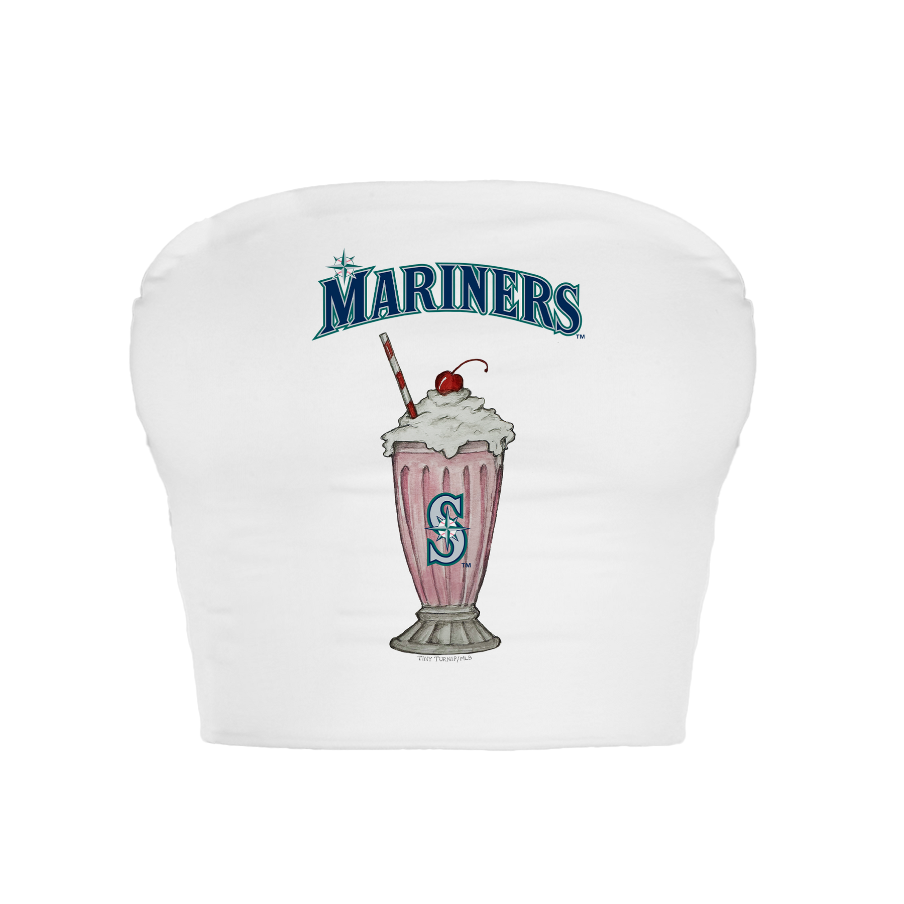 Seattle Mariners Milkshake Crop Tube Top