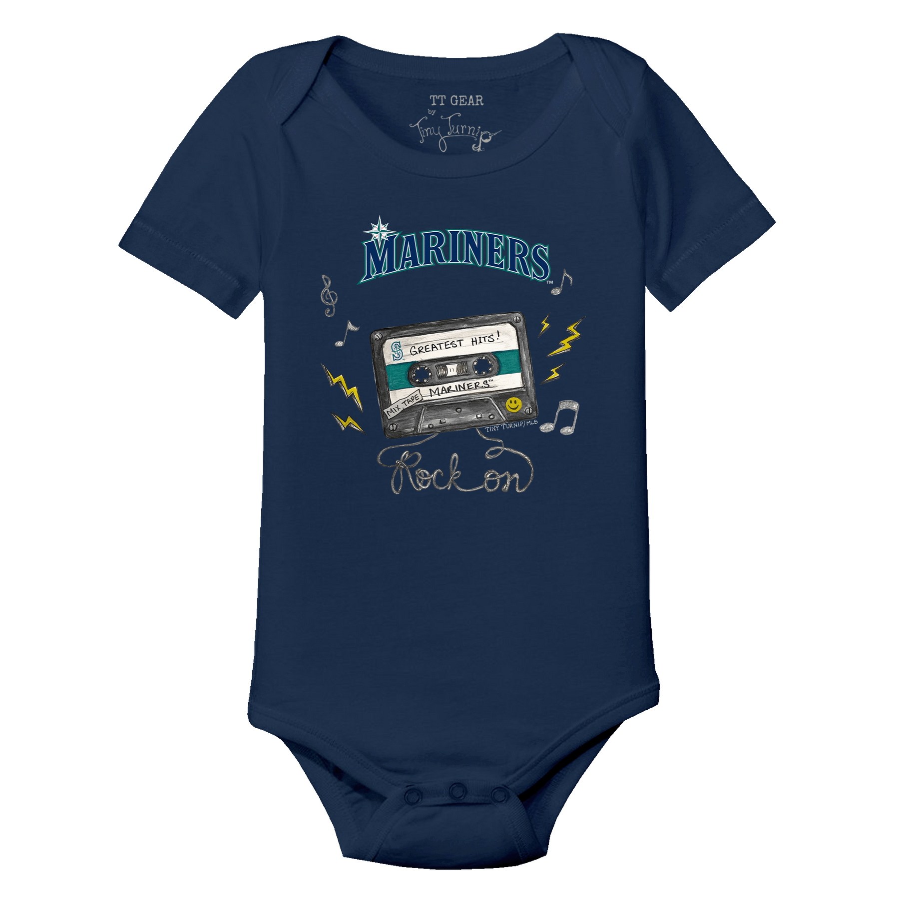 Seattle Mariners Mixtape Short Sleeve Snapper