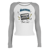 Seattle Mariners Mixtape Roxy Raglan Long Sleeve