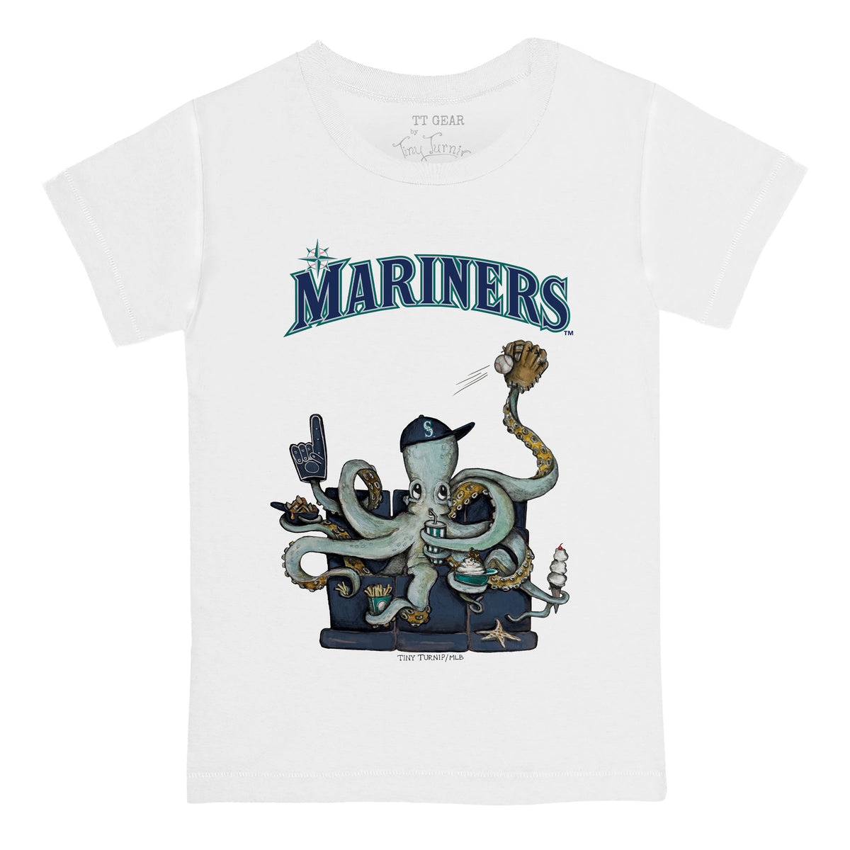 Seattle Mariners Octopus Tee Shirt