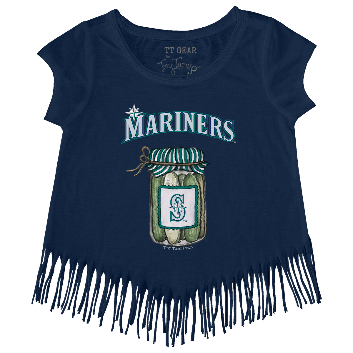 Seattle Mariners Pickle Jar Fringe Tee