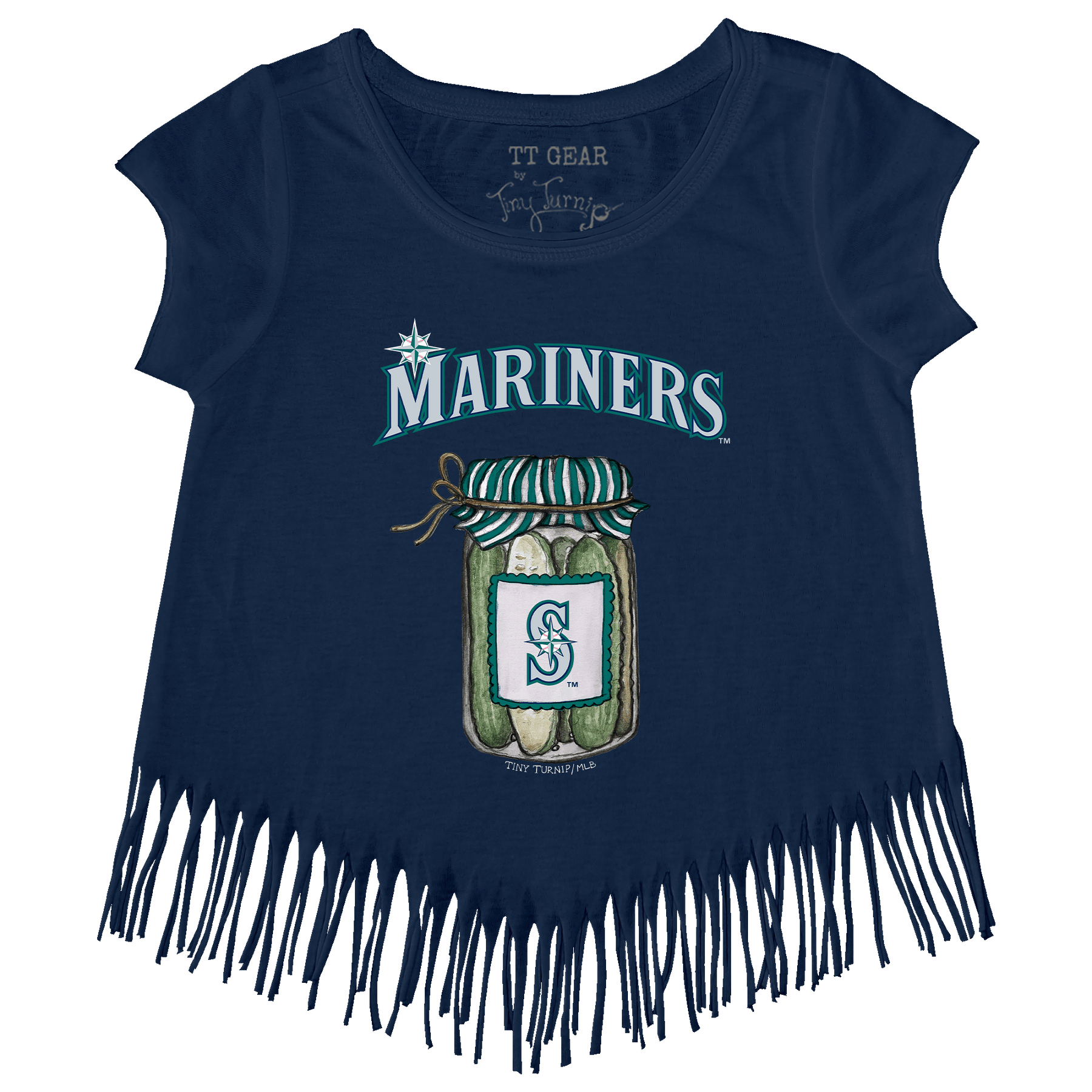 Seattle Mariners Pickle Jar Fringe Tee