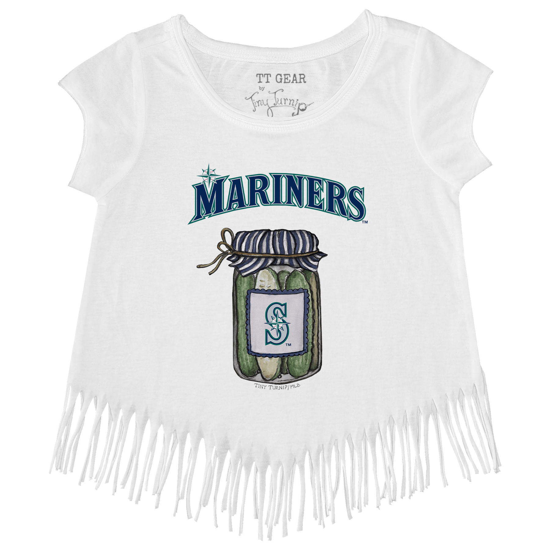 Seattle Mariners Pickle Jar Fringe Tee