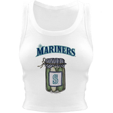 Seattle Mariners Pickle Jar Crop Tank