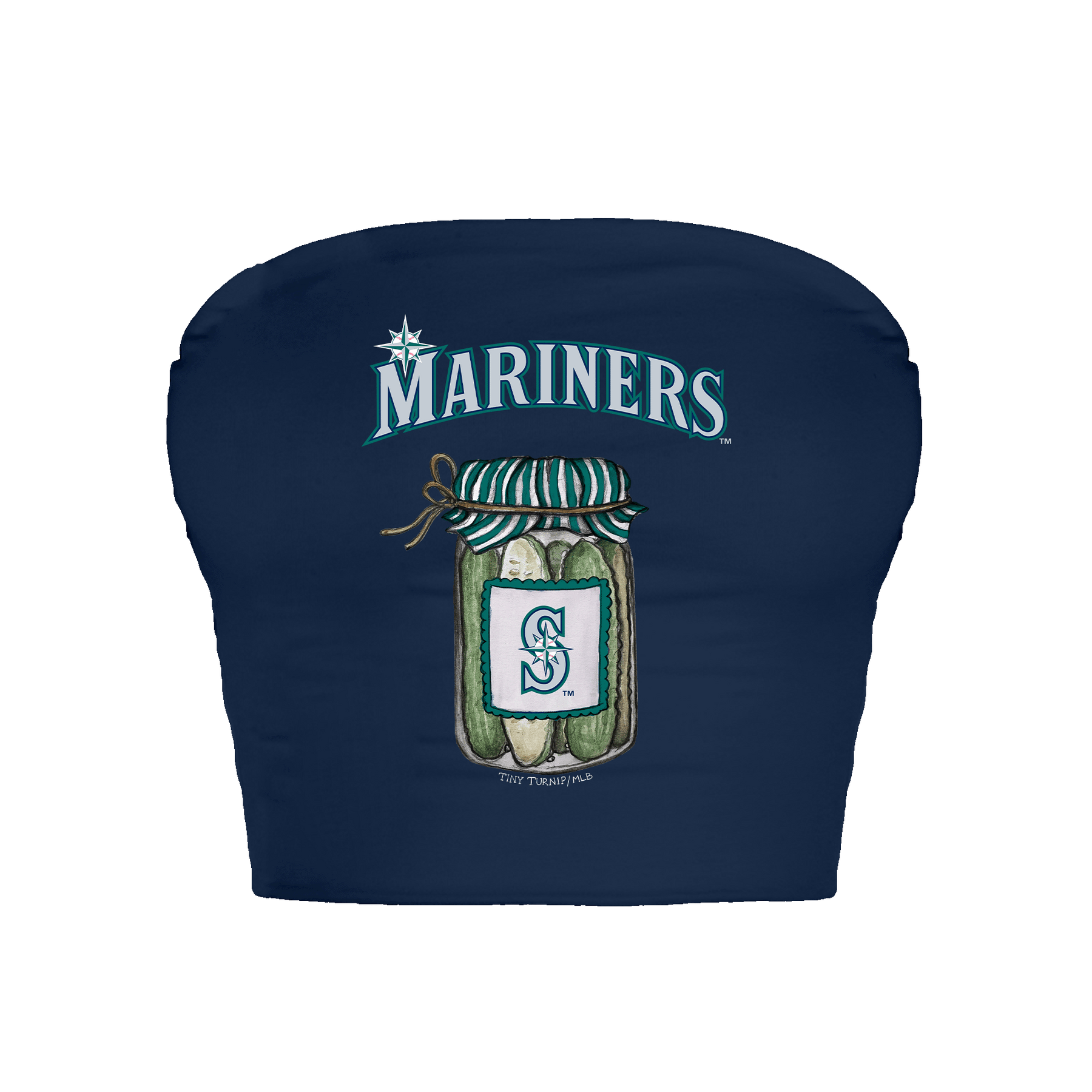 Seattle Mariners Pickle Jar Crop Tube Top