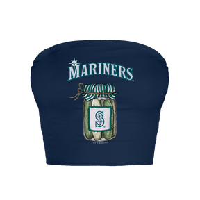 Seattle Mariners Pickle Jar Crop Tube Top