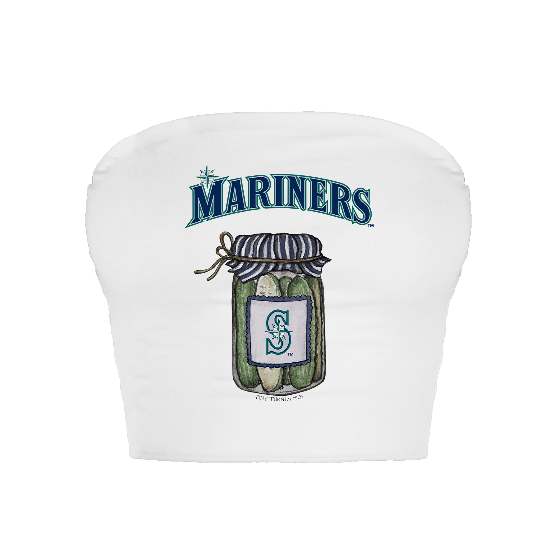 Seattle Mariners Pickle Jar Crop Tube Top