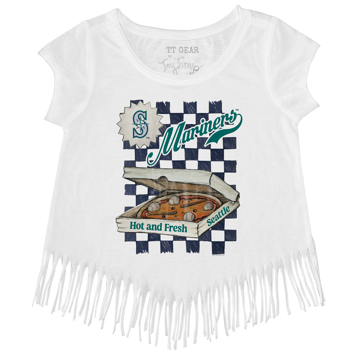 Seattle Mariners Pizza Fringe Tee