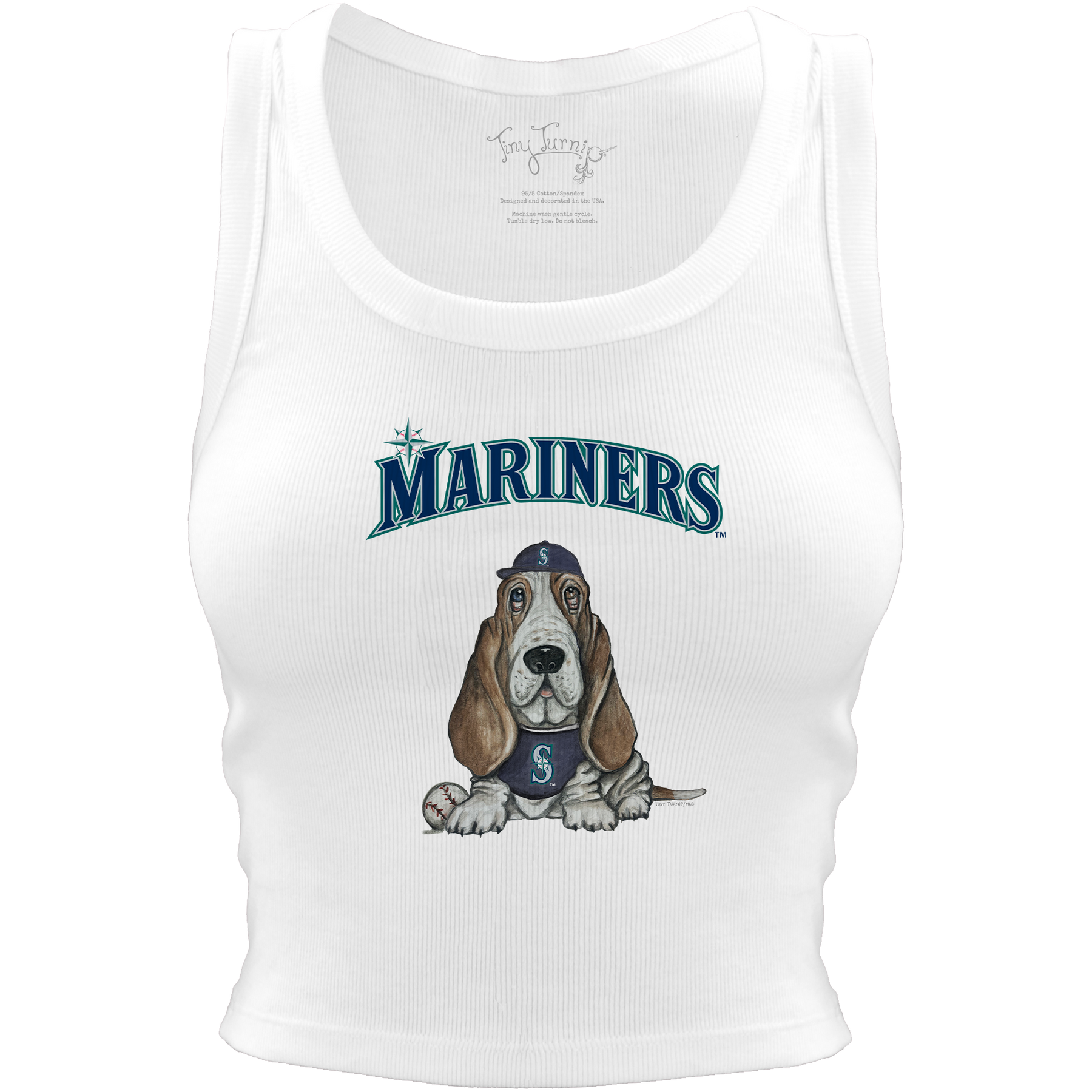 Seattle Mariners Puddy Crop Tank - Tiny Turnip
