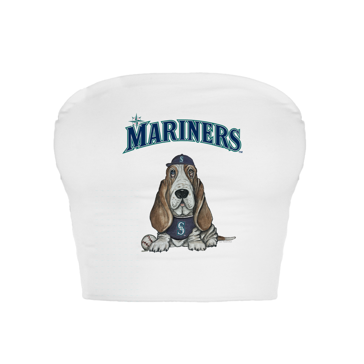 Seattle Mariners Puddy Crop Tube Top - Tiny Turnip