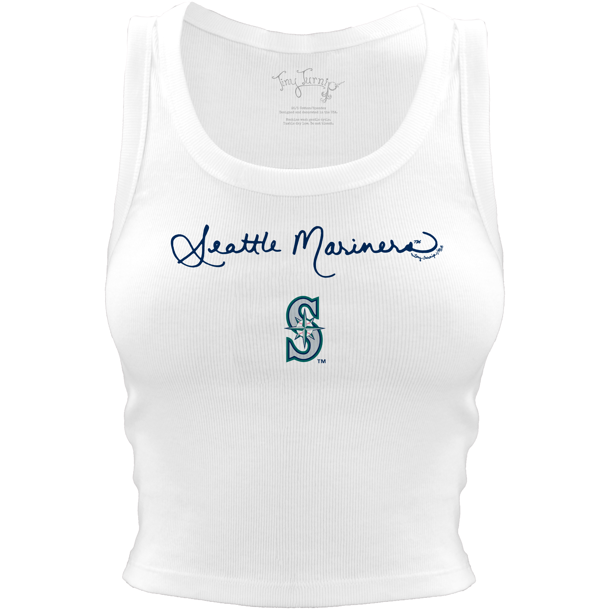 Seattle Mariners Logo Script Crop Tank– Tiny Turnip