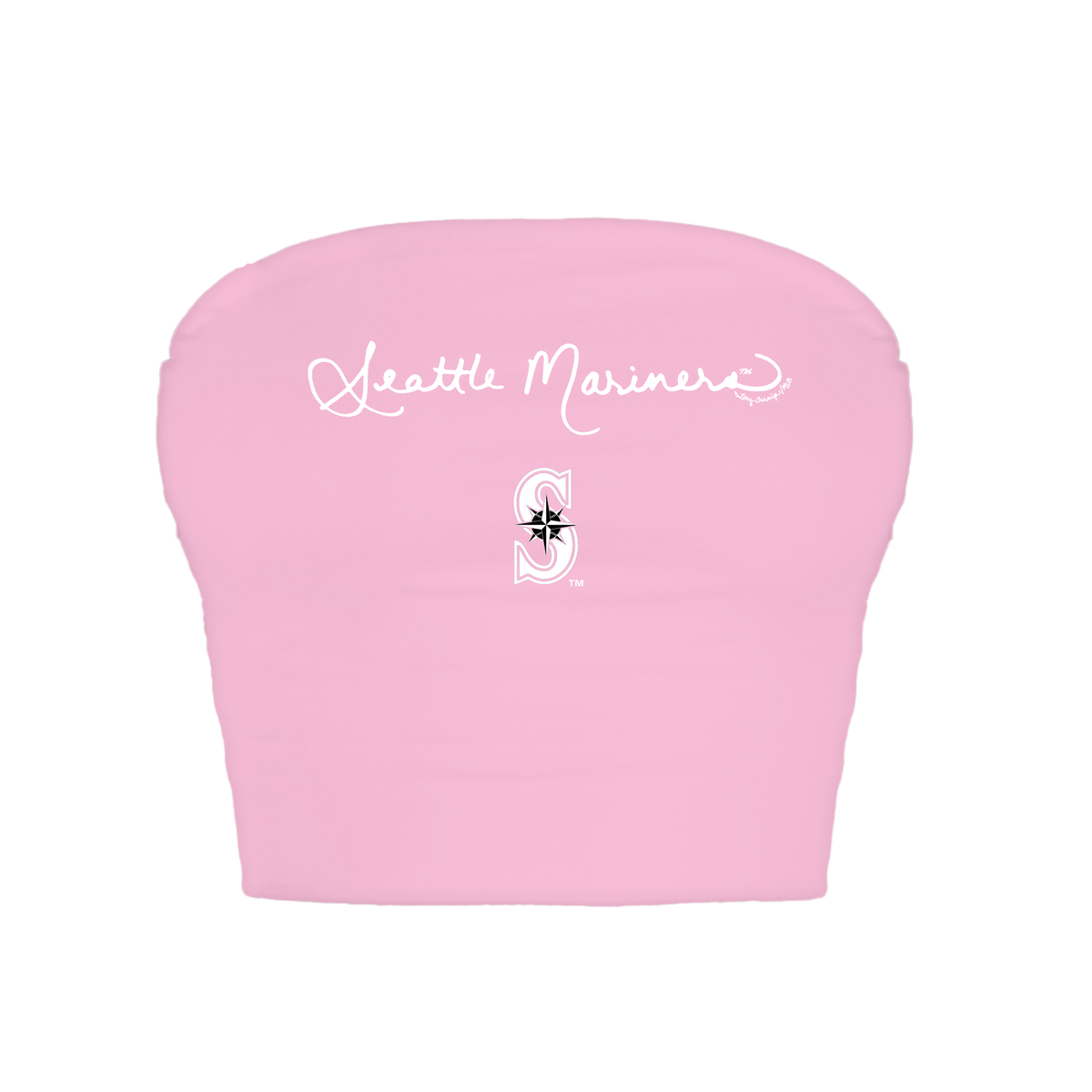 Seattle Mariners Logo Script Crop Tube Top