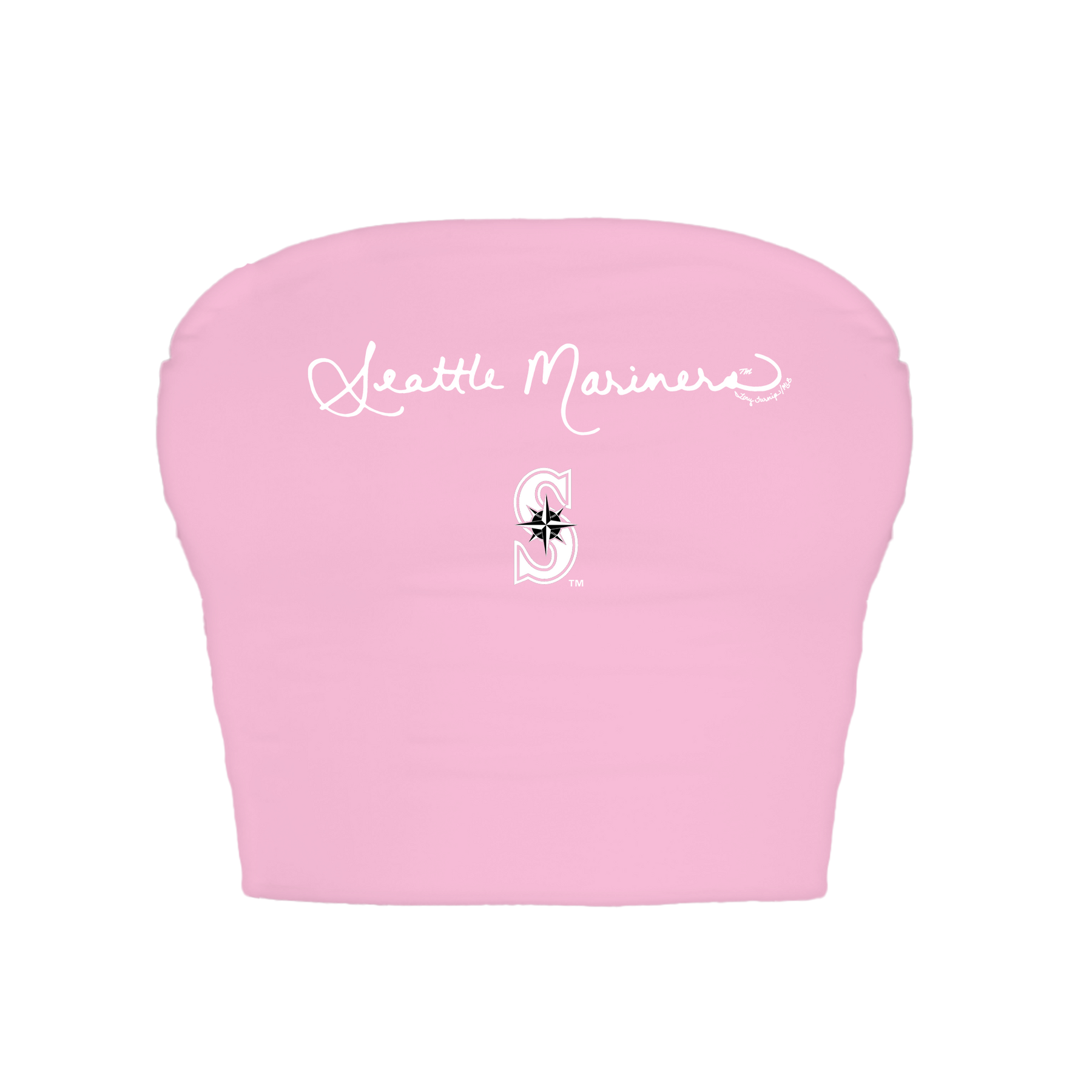 Seattle Mariners Logo Script Crop Tube Top