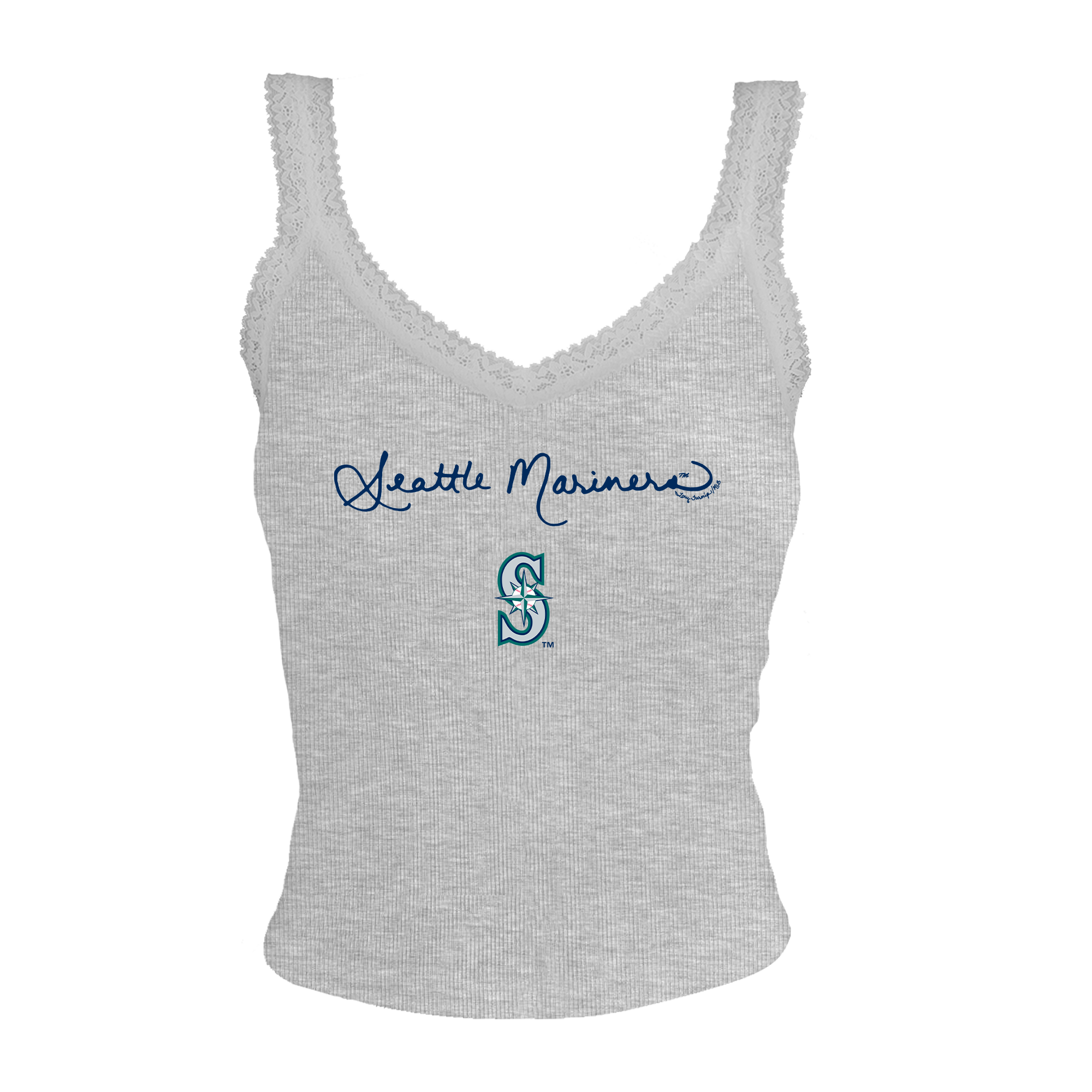 Seattle Mariners Logo Script Lace Tank– Tiny Turnip