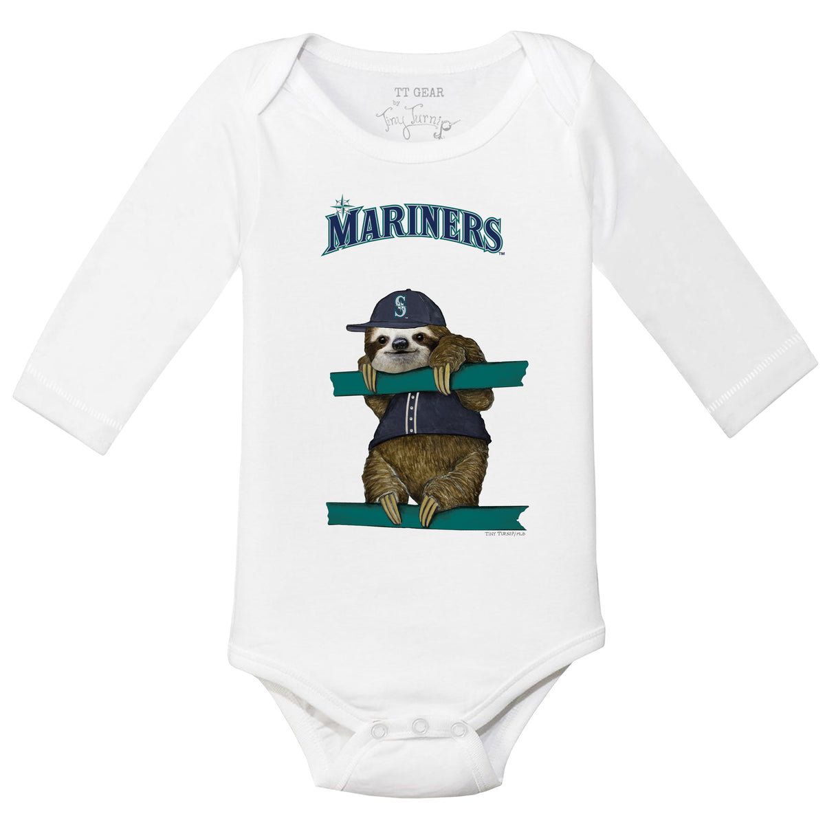 Seattle Mariners Sloth Long Sleeve Snapper