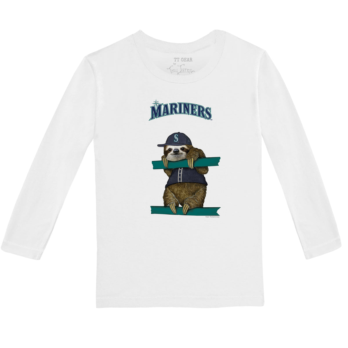 Seattle Mariners Sloth Long-Sleeve Tee Shirt