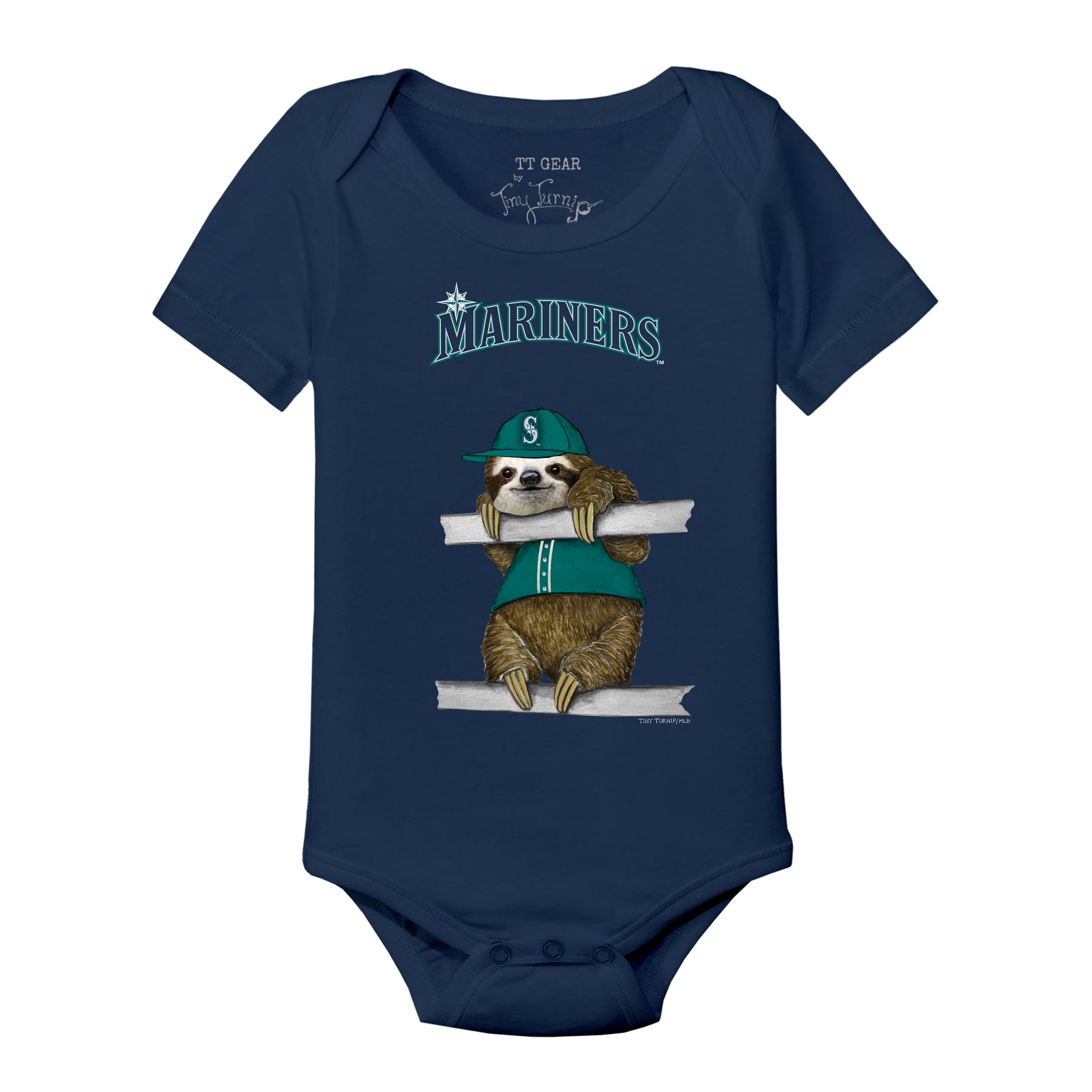 Seattle Mariners Sloth Short Sleeve Snapper