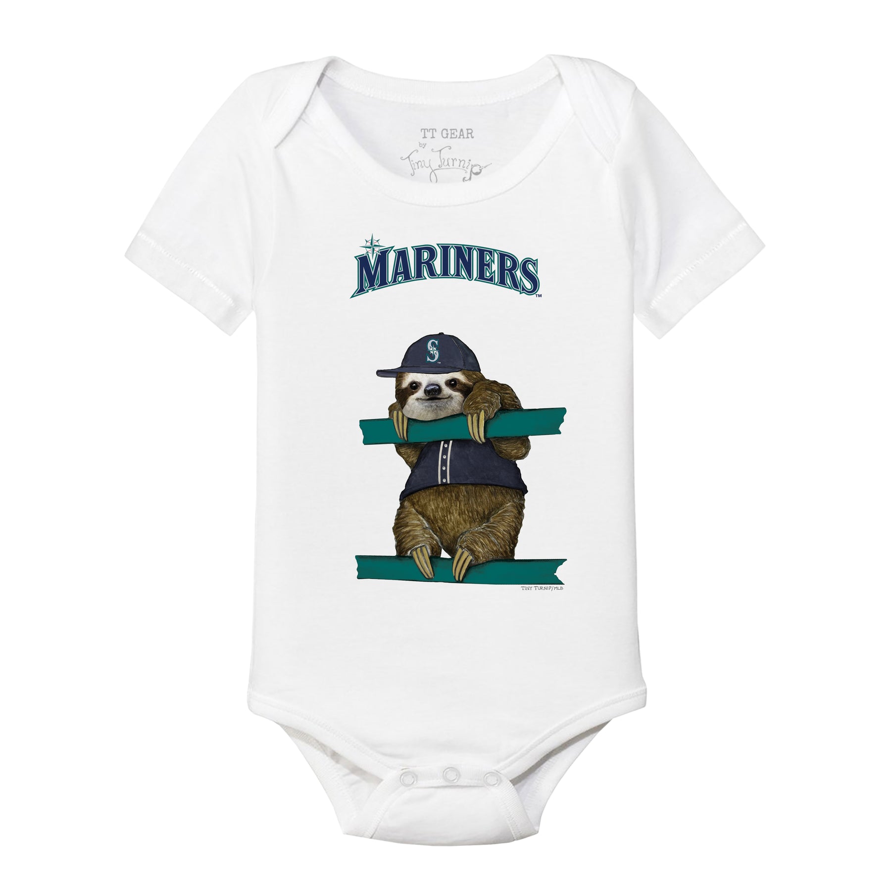 Seattle Mariners Sloth Short Sleeve Snapper