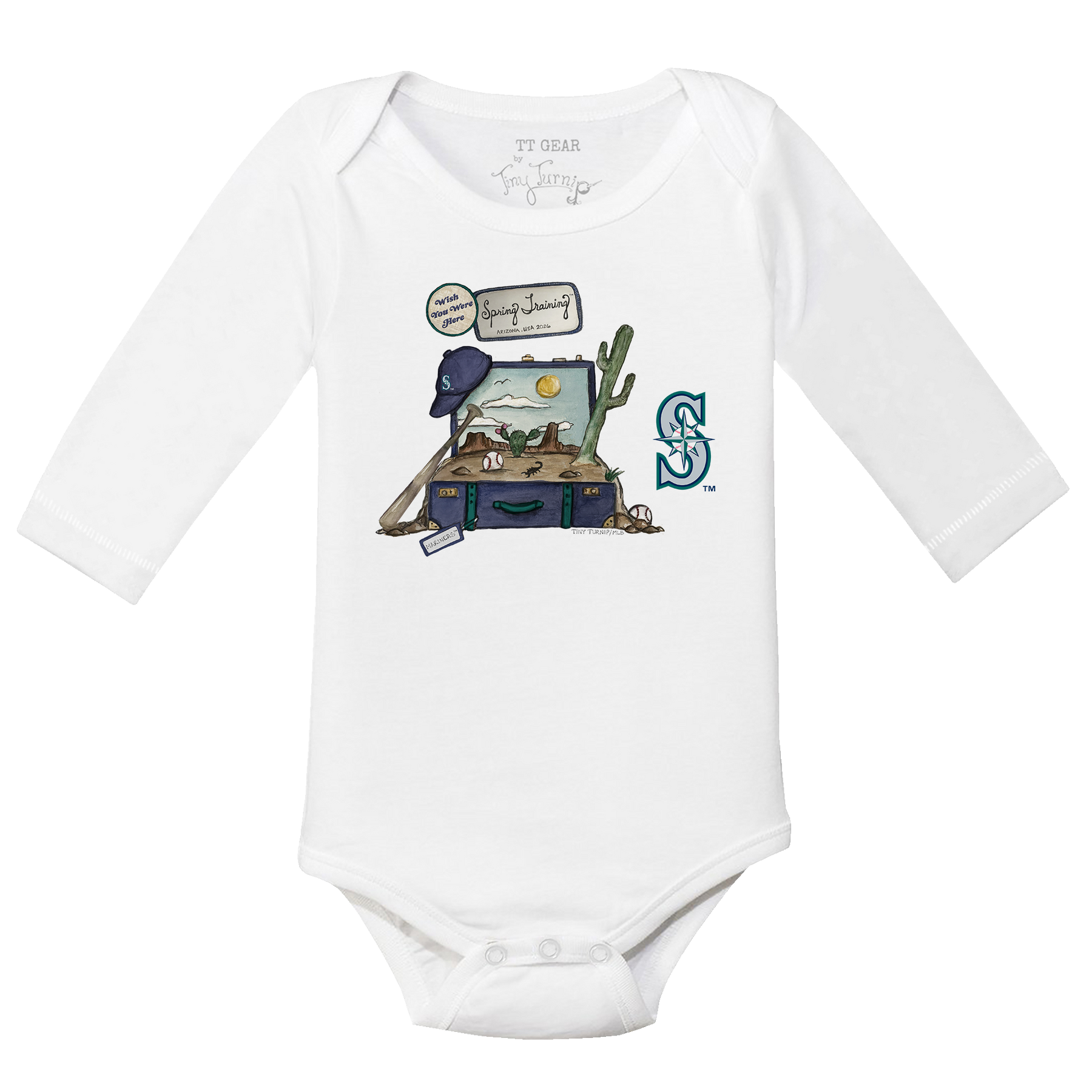 Seattle Mariners Spring Training 2026 Long Sleeve Snapper - Tiny Turnip