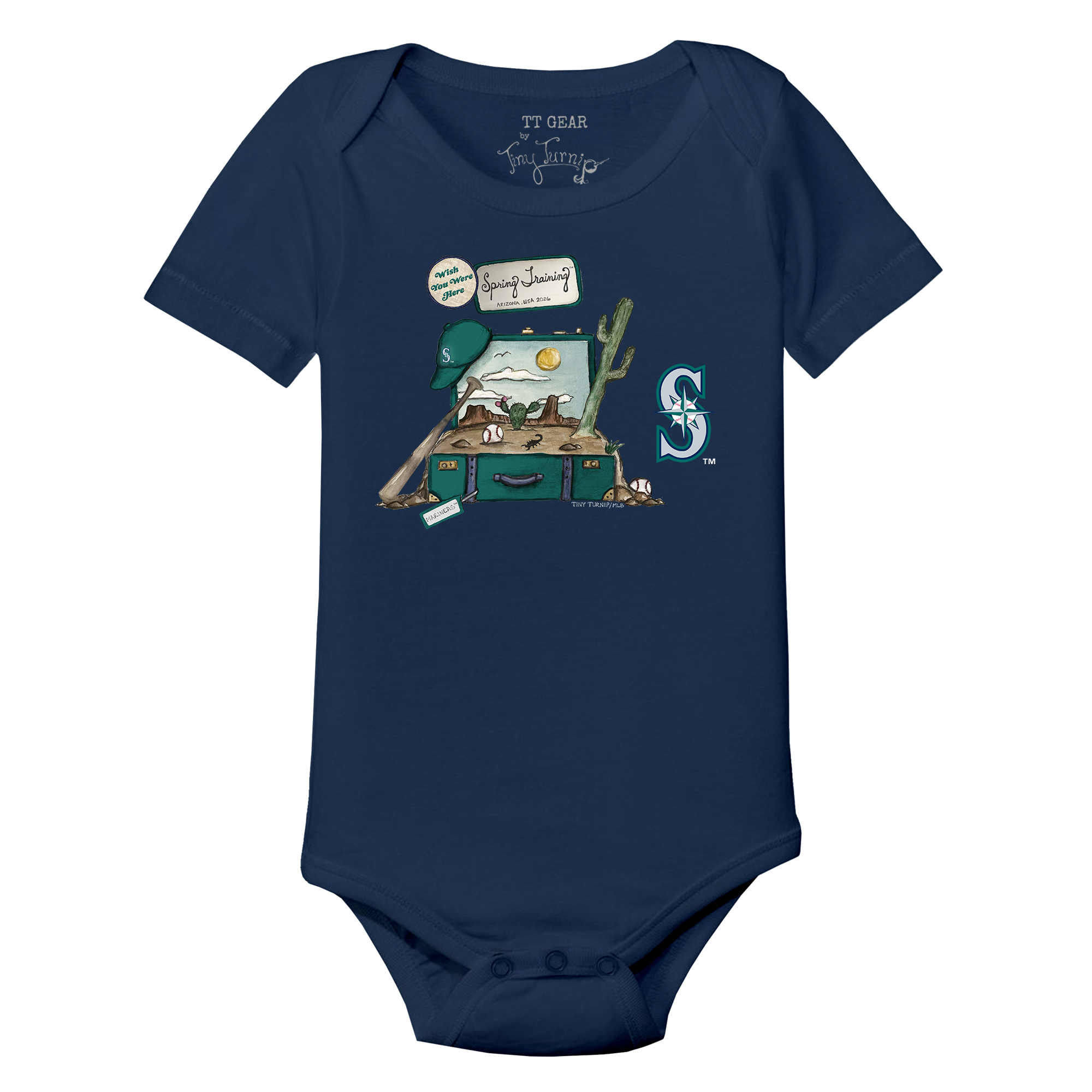 Seattle Mariners Spring Training 2026 Short Sleeve Snapper | Tiny Turnip