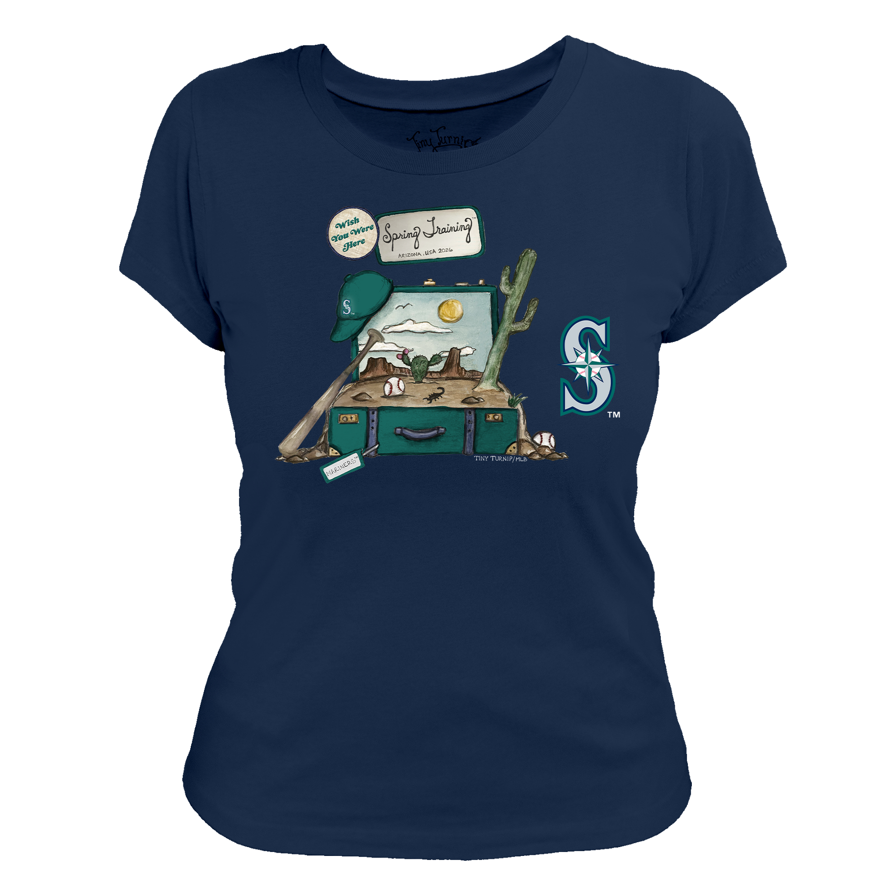Seattle Mariners Spring Training 2026 Women's Tee Shirt - Tiny Turnip