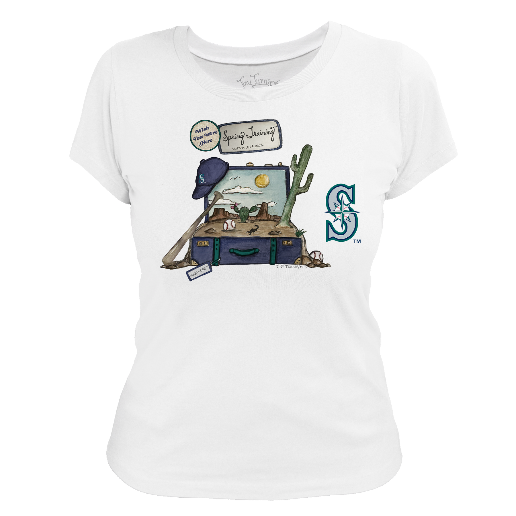 Seattle Mariners Spring Training 2026 Women's Tee Shirt - Tiny Turnip