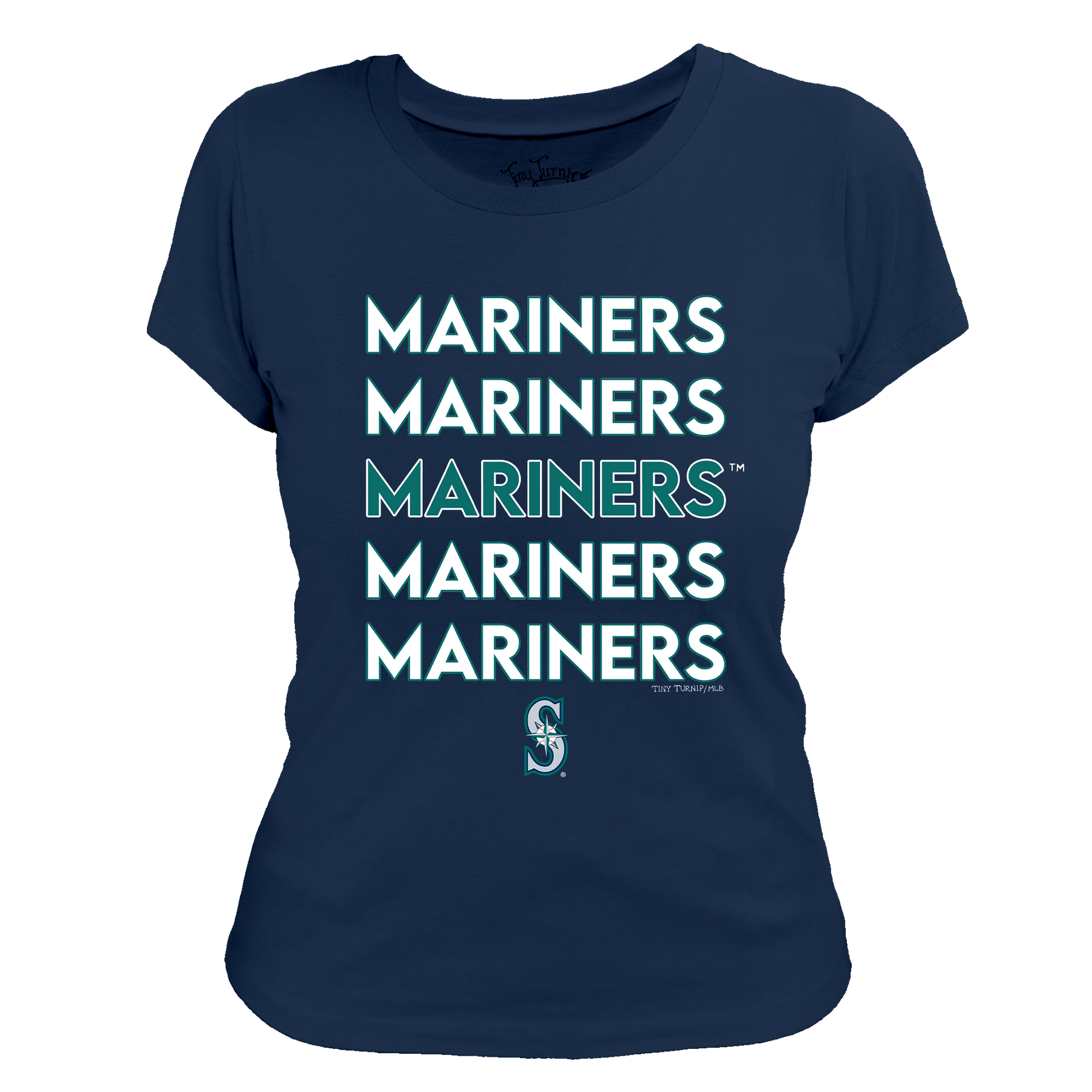 Seattle Mariners Stacked Tee Shirt