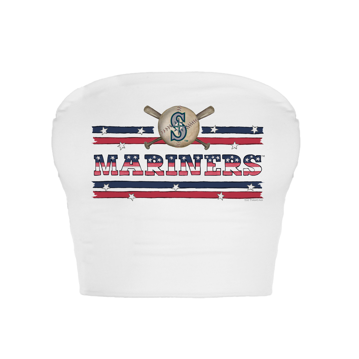 Seattle Mariners Stars and Stripes Crop Tube Top