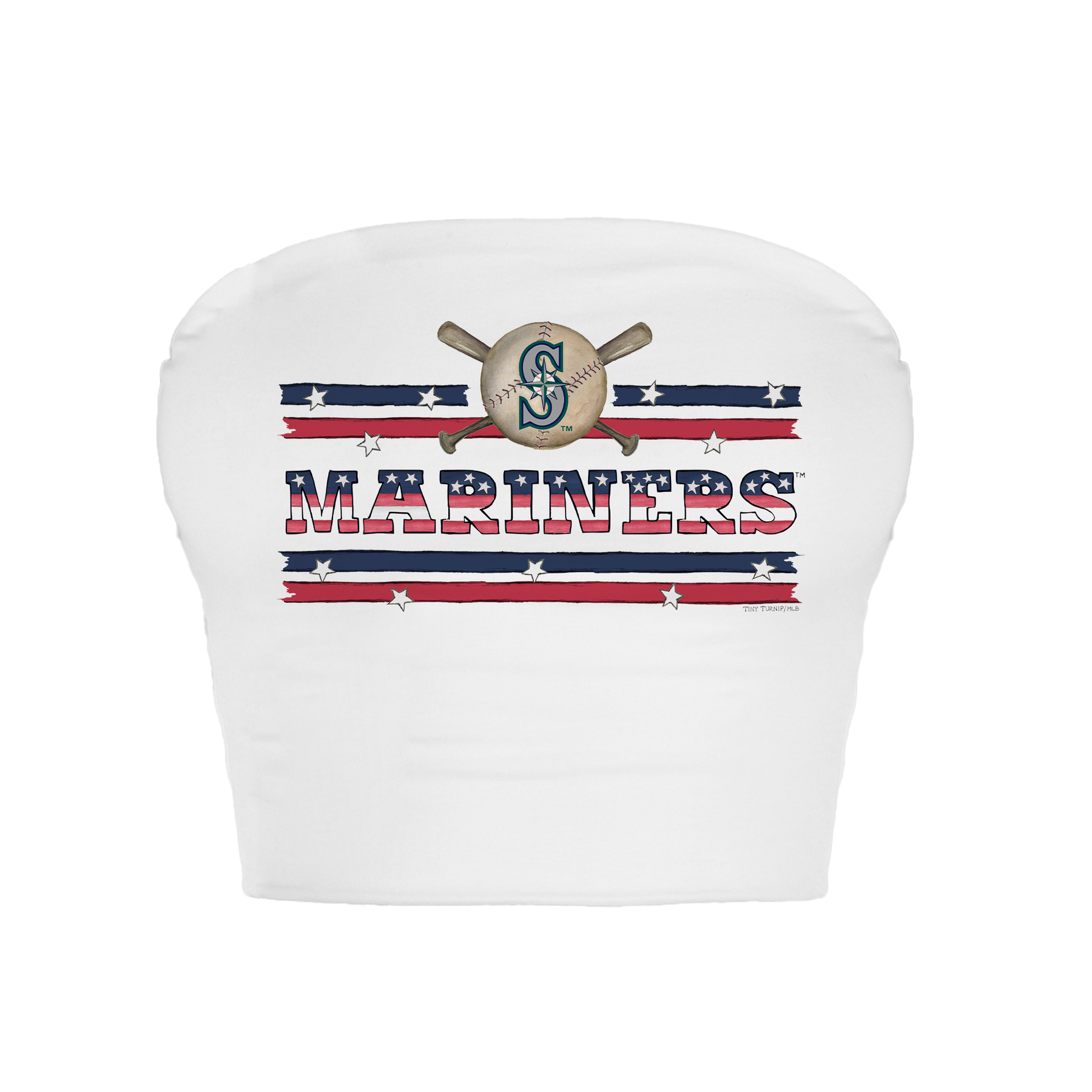 Seattle Mariners Stars and Stripes Crop Tube Top