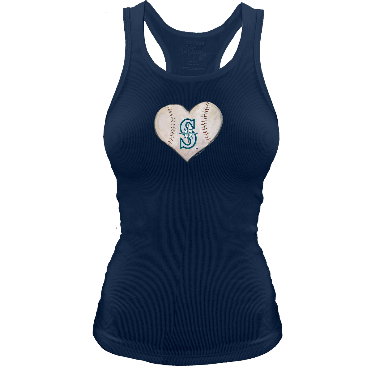 Seattle Mariners Stitched Heart Classic Tank - Tiny Turnip