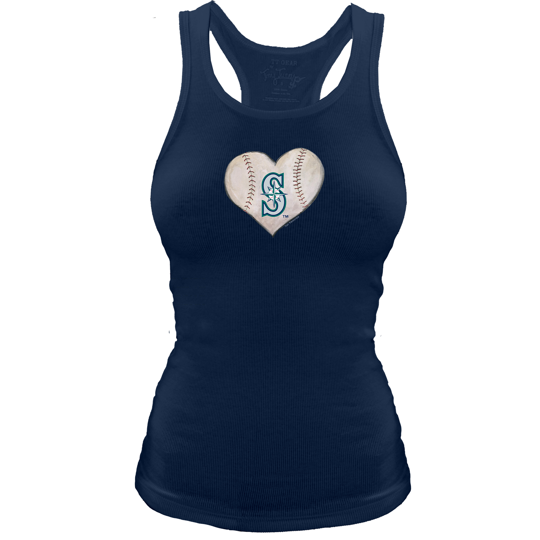 Seattle Mariners Stitched Heart Classic Tank - Tiny Turnip