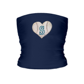 Seattle Mariners Stitched Heart Tube Top - Tiny Turnip