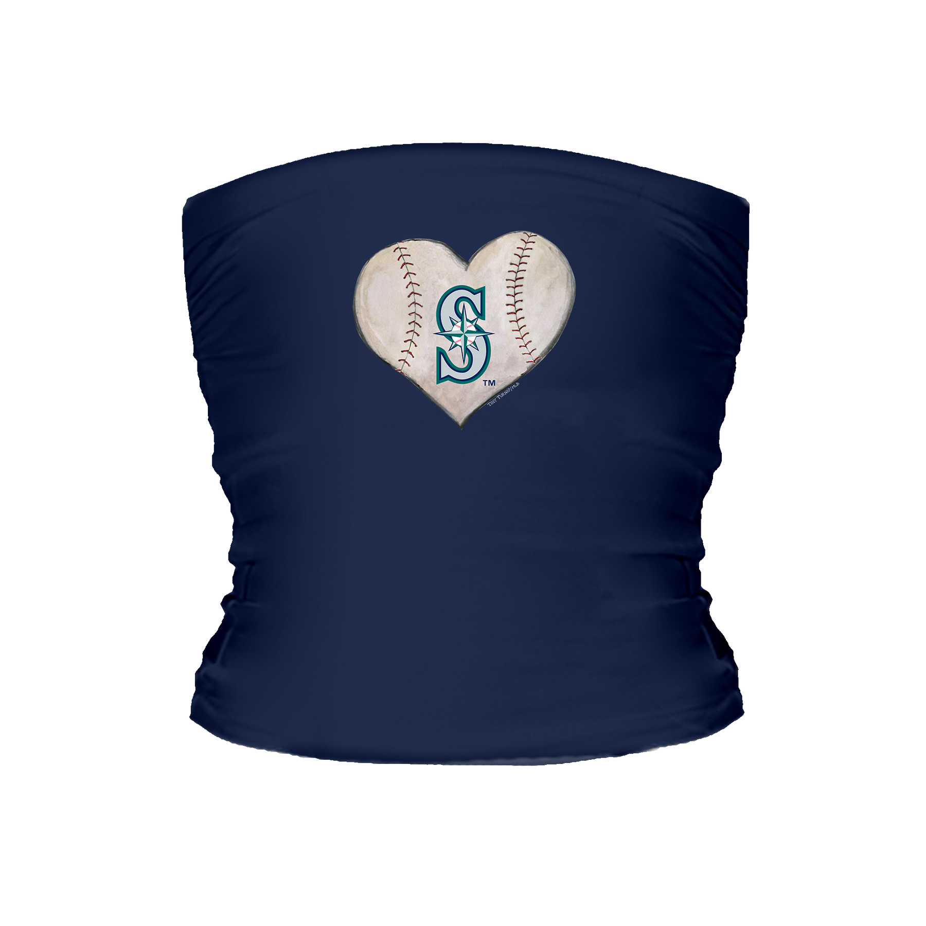 Seattle Mariners Stitched Heart Tube Top - Tiny Turnip