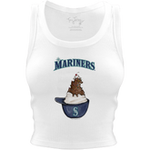 Seattle Mariners Sundae Helmet Crop Tank - Tiny Turnip