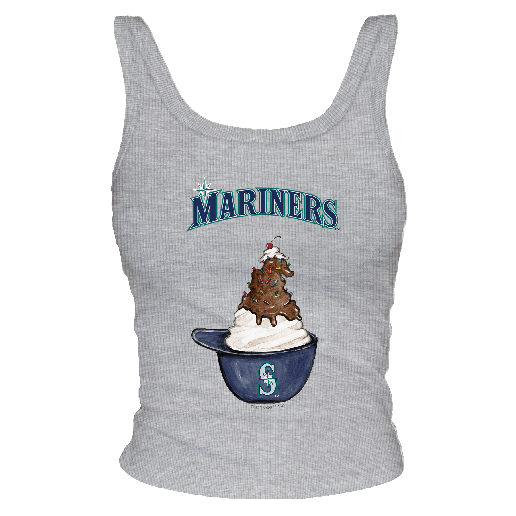 Seattle Mariners Sundae Helmet Ribbed Tank