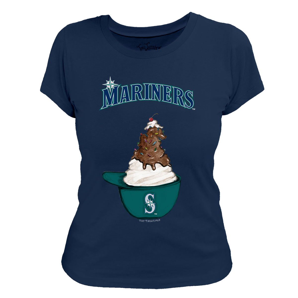 Seattle Mariners Sundae Helmet Women's Tee Shirt