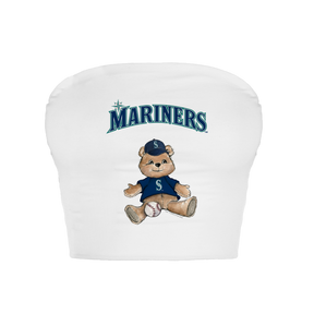 Seattle Mariners Teddy Crop Tube Top - Tiny Turnip