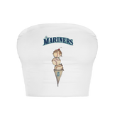 Seattle Mariners Triple Scoop Crop Tube Top