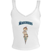 Seattle Mariners Triple Scoop Lace Tank
