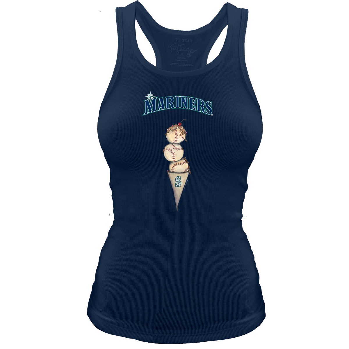 Seattle Mariners Triple Scoop Racerback Tank - Tiny Turnip