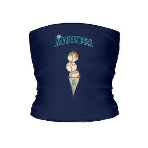 Seattle Mariners Triple Scoop Tube Top - Tiny Turnip